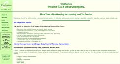Desktop Screenshot of clackatax.com