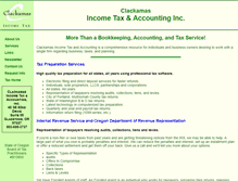 Tablet Screenshot of clackatax.com